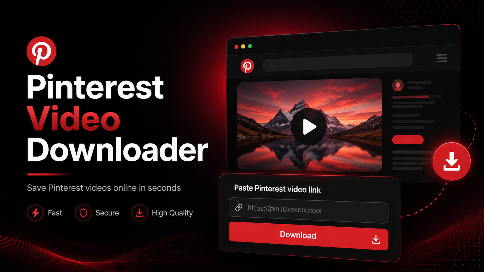 Pinterest Video Downloader - Save Pinterest Videos Online